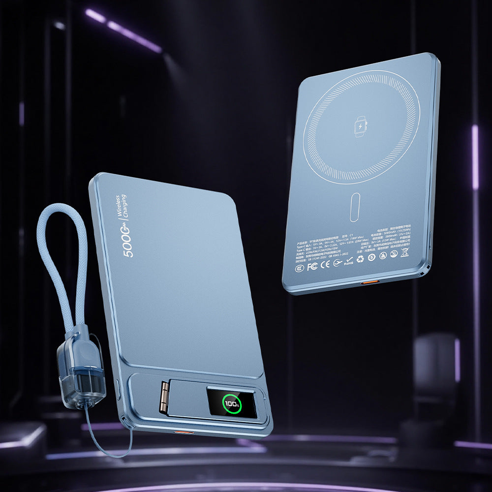 Magnetic Wireless Power Bank with Stand