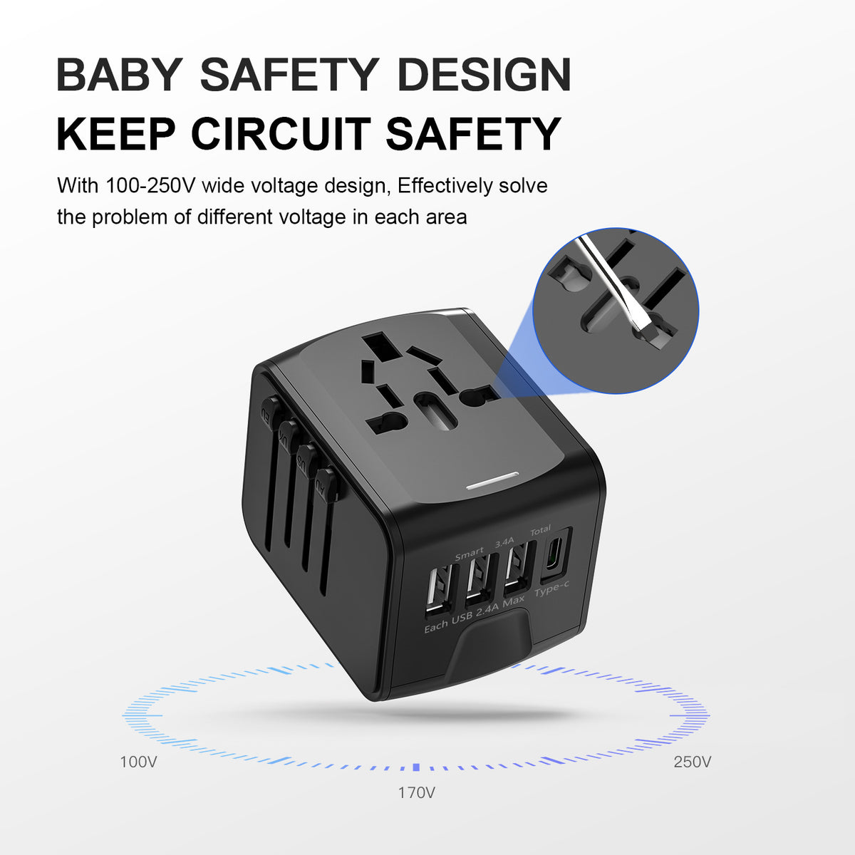 Multifunctional travel charger