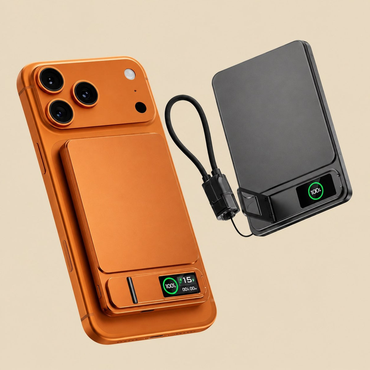 Magnetic Wireless Power Bank with Stand
