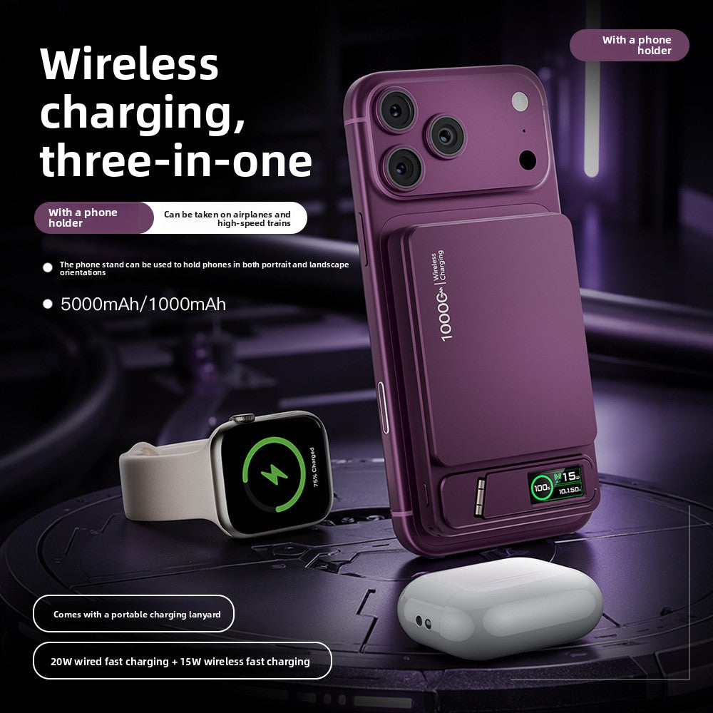 Magnetic Wireless Power Bank with Stand