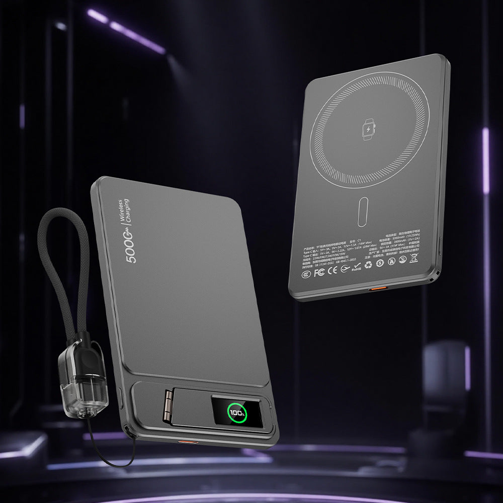 Magnetic Wireless Power Bank with Stand