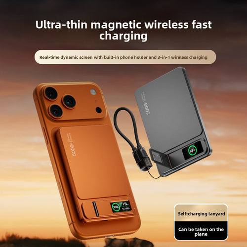 Magnetic Wireless Power Bank with Stand